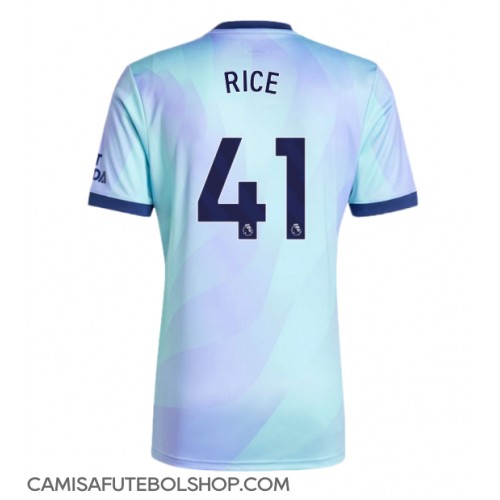 Camisa de time de futebol Arsenal Declan Rice #41 Replicas 3º Equipamento 2024-25 Manga Curta